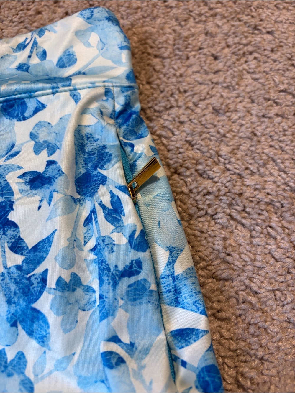 Lopez blue floral golf / tennis skiort small - Picture 4 of 7